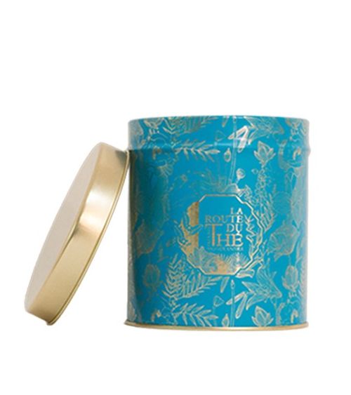 GRANDE BOITE À THÉ BLEUE LA ROUTE DU THÉ
