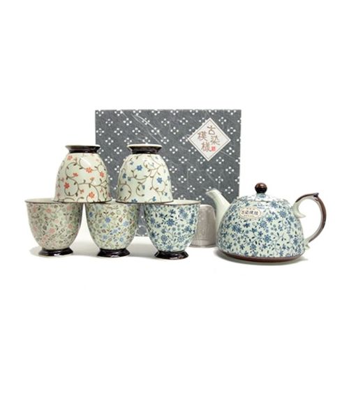 SERVICE À THÉ ASUNA THÉIÈRE ET CINQ TASSES
