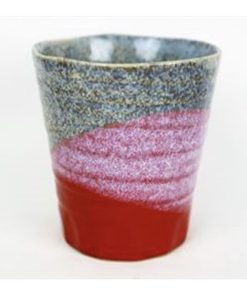 TASSE À THÉ EN GRÈS ROSE