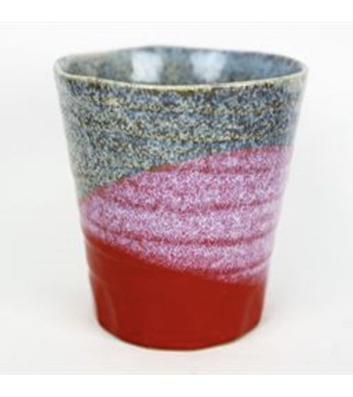 TASSE À THÉ EN GRÈS ROSE