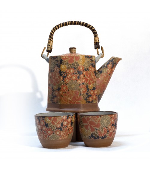 THÉHIÈRE ET DEUX TASSES – DRAGON FLOWERS – Image 3