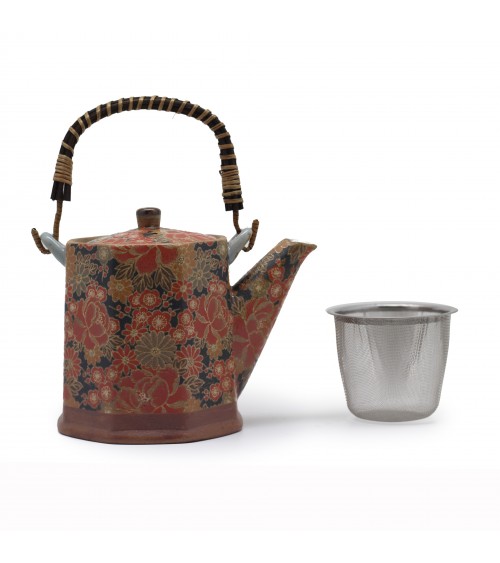 THÉHIÈRE ET DEUX TASSES – DRAGON FLOWERS